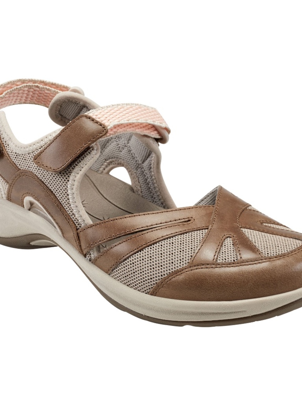 Easy Spirit Women's Esplash Closed Toe Hiking Sandals - Light Brown, Taupe